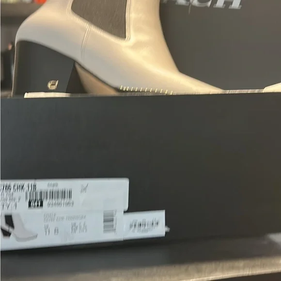 Coach Women's Cream Ankle Booties - Picture 1 of 1